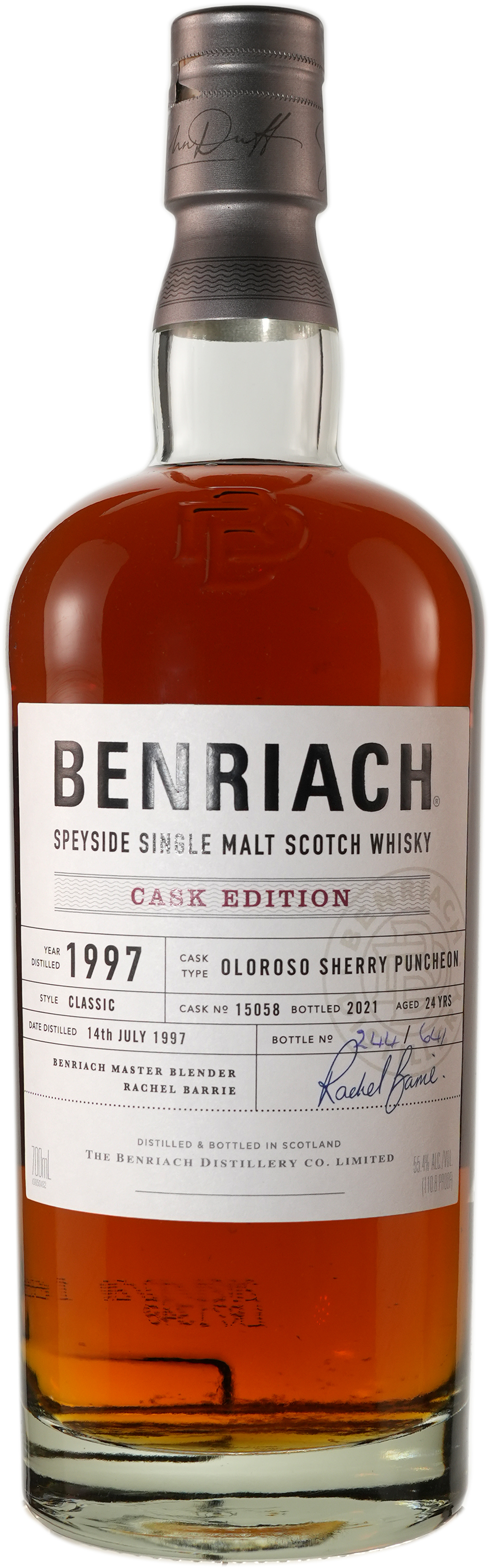 BenRiach Cask Edition 24 year old Oloroso Sherry Puncheon # 15058