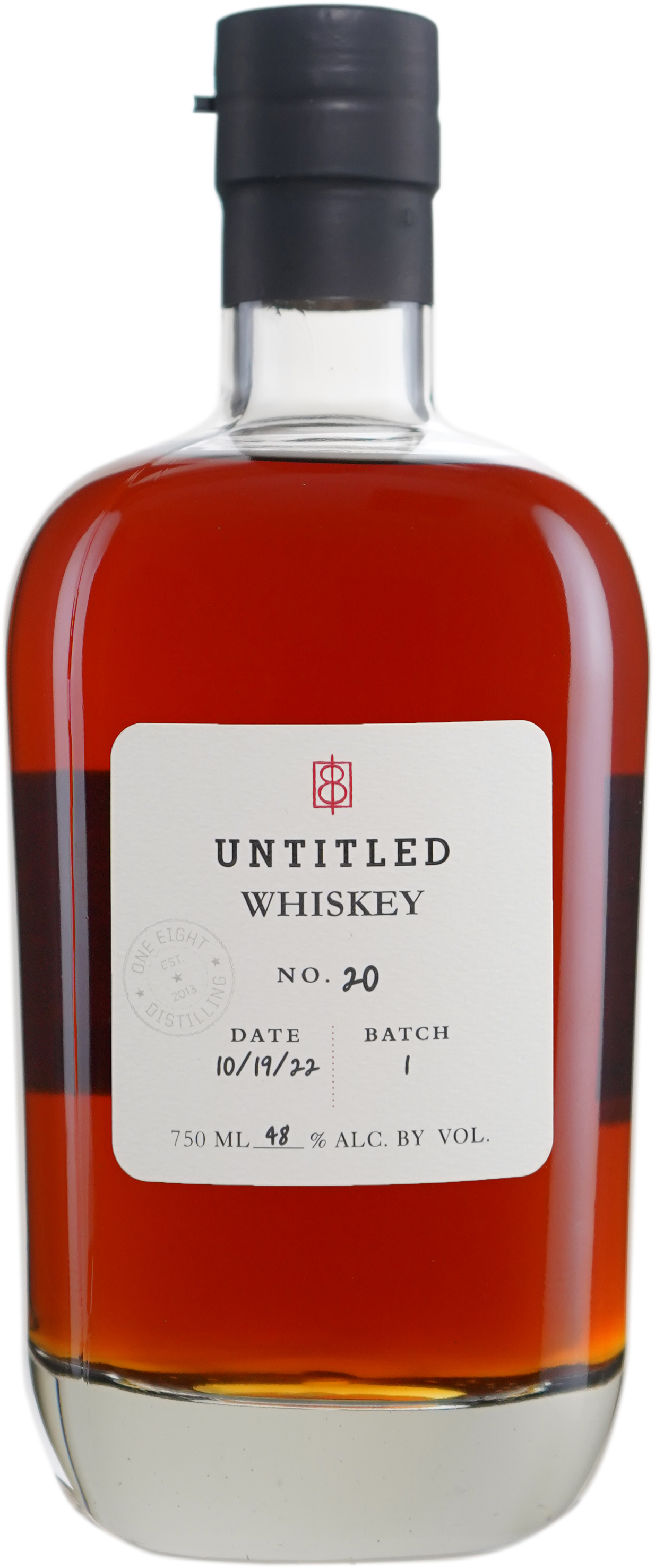 One Eight Distilling Untitled Whiskey # 20 12 year old Wheated Bourbon Multi Barrel Finish