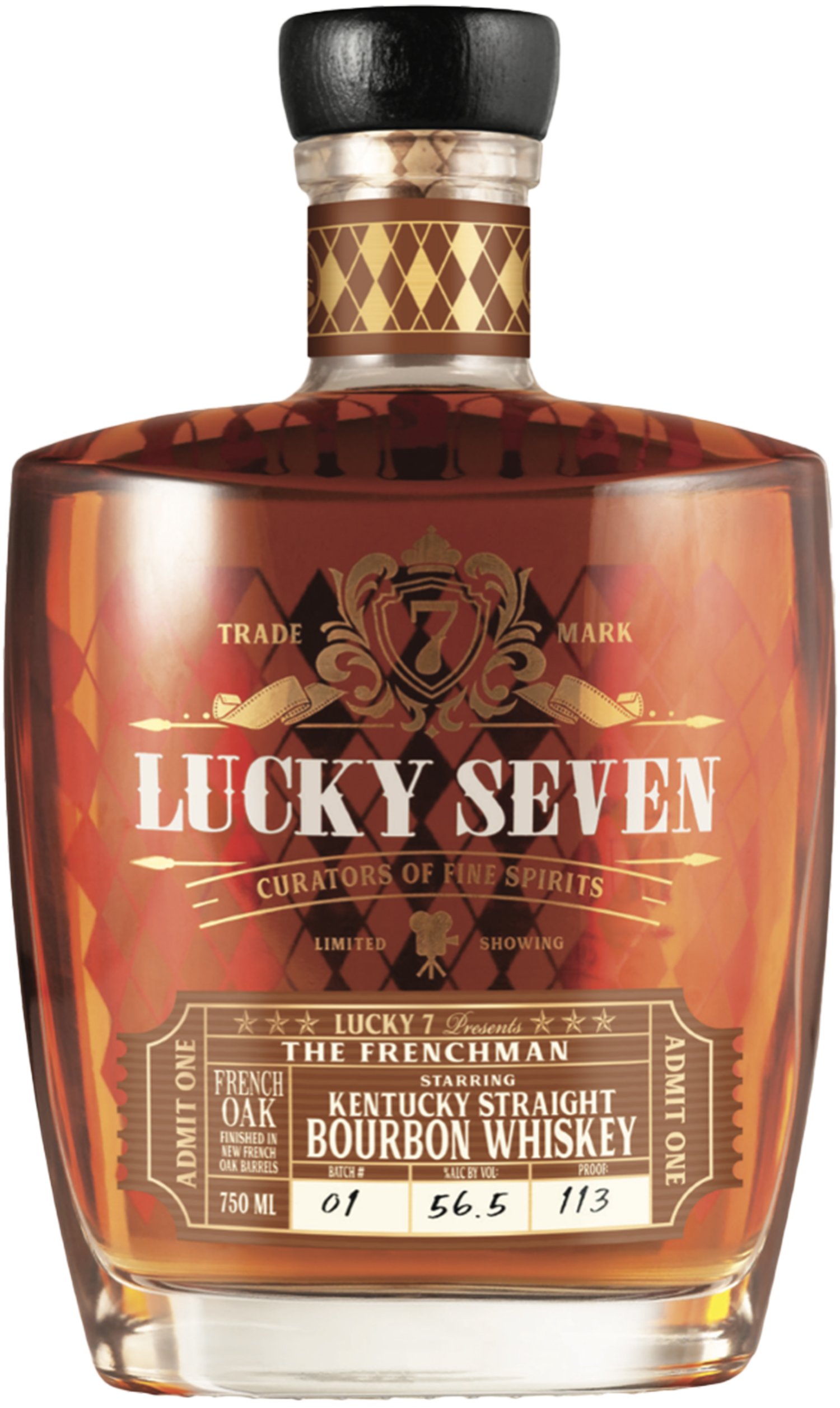 Lucky Seven 'The Frenchman' French Oak Finished Straight Kentucky Bourbon