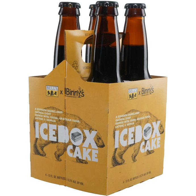 Bell's IceBox Cake Barrel Aged Stout collaboration with Binny's