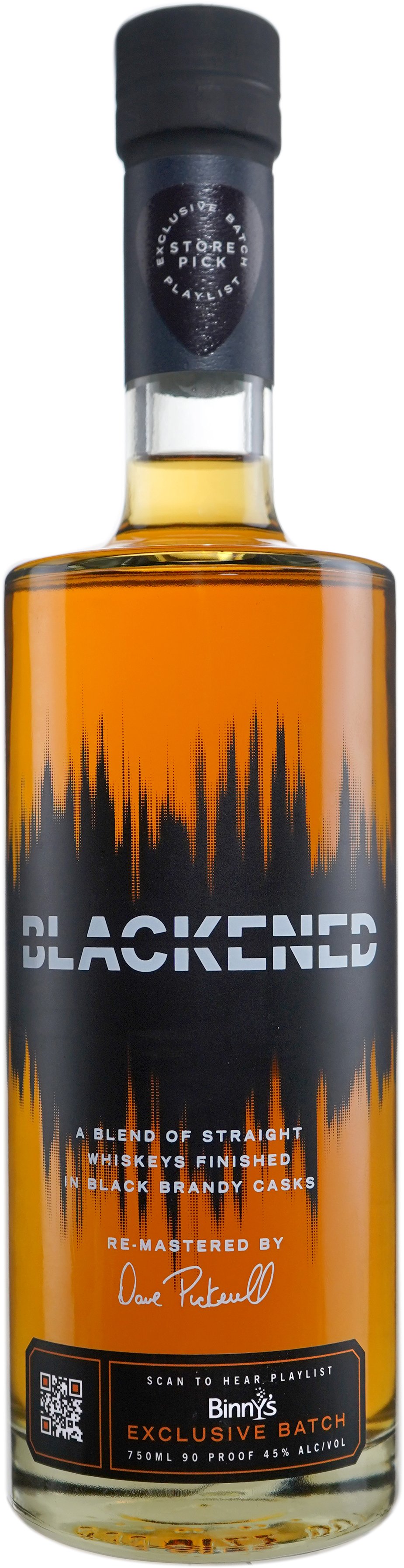 Blackened Blend of Straight Whiskies Finished in Black Brandy Casks Binny's Private Playlist Select Batch