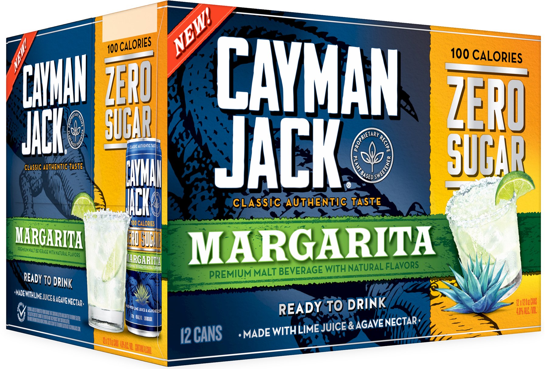 Cayman Jack Margarita Zero Sugar 12 pack of 12 oz Can