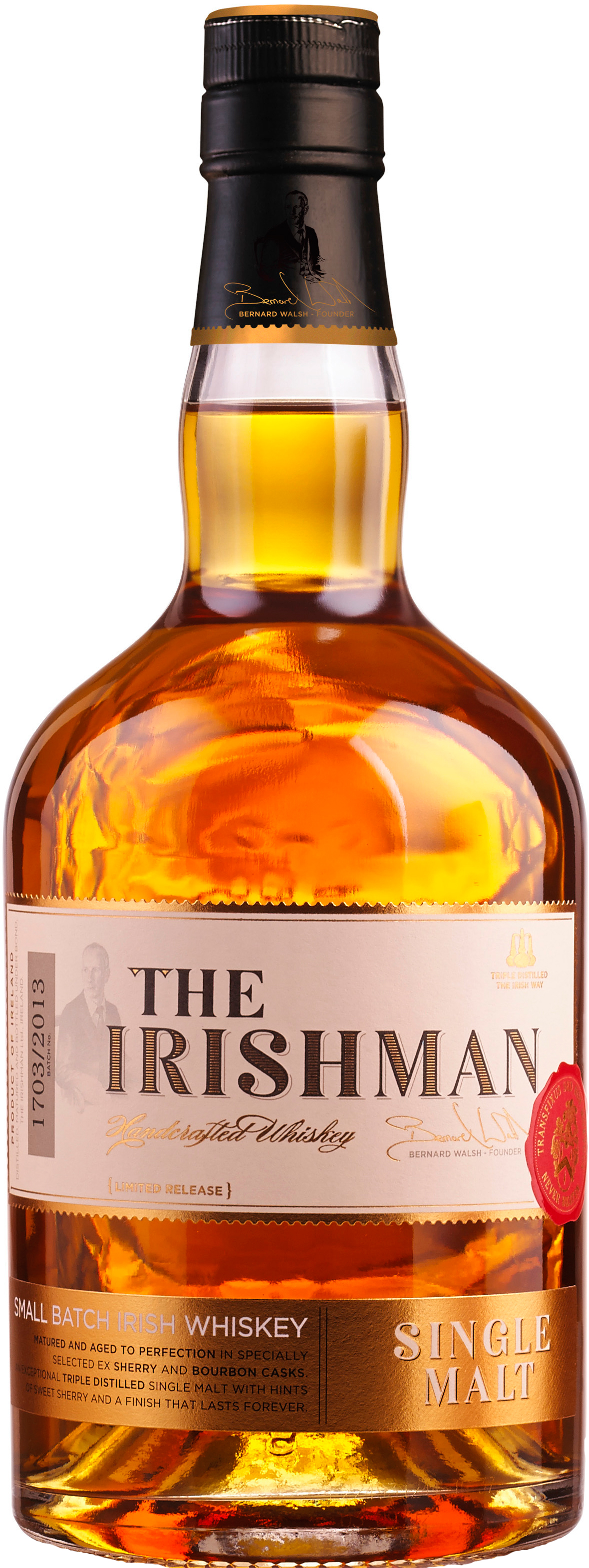 The Irishman Single Malt Triple Distilled Irish Whiskey