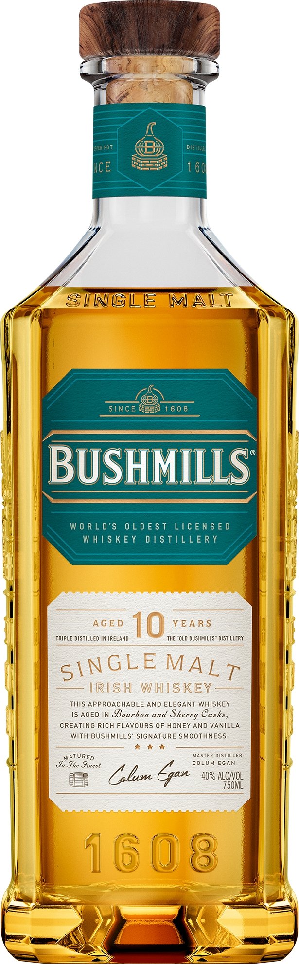 Bushmills 10 year old ex Burgundy Cask Irish Single Malt Limited Release 750 ml Bottle