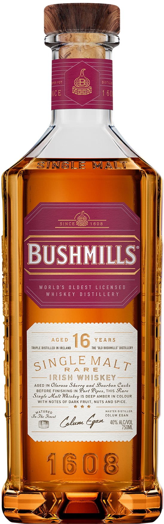 Bushmills 16 year old Irish Single Malt | 750 ml Bottle