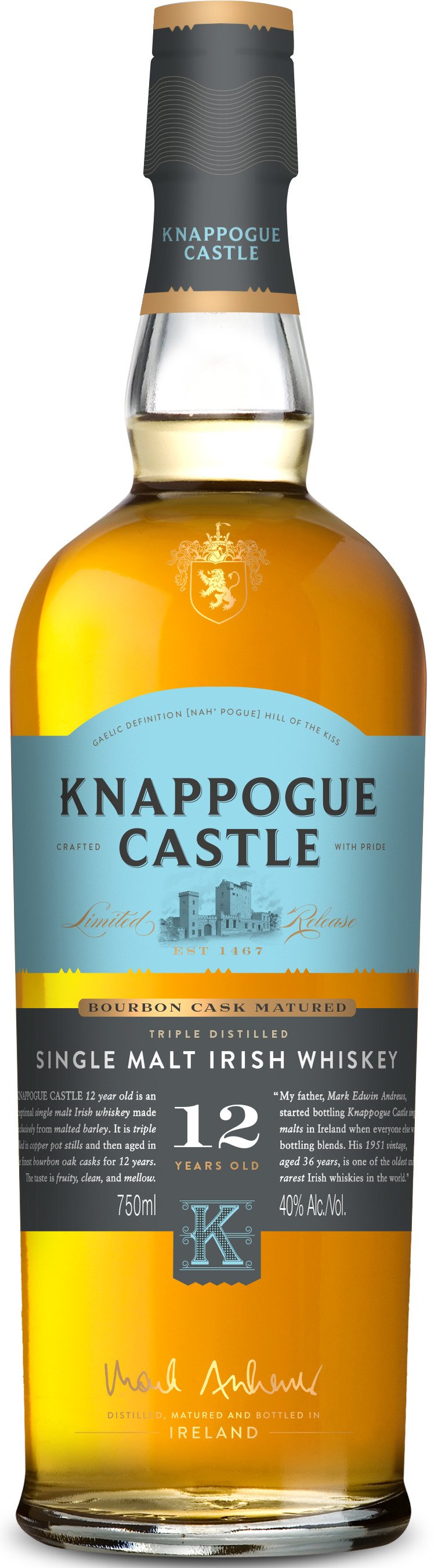 Knappogue Castle 12 year old Irish Single Malt