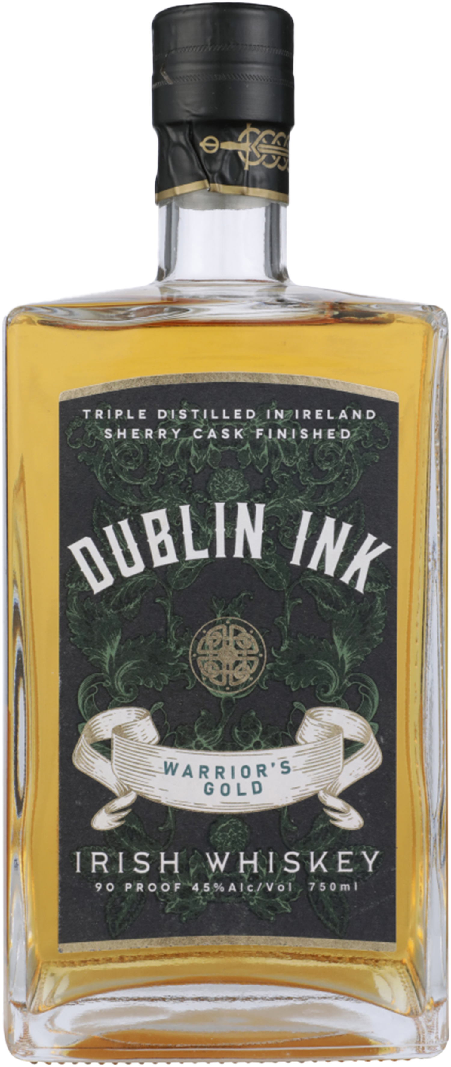 Dublin Ink Warrior's Gold Irish Whiskey 750 ml Bottle