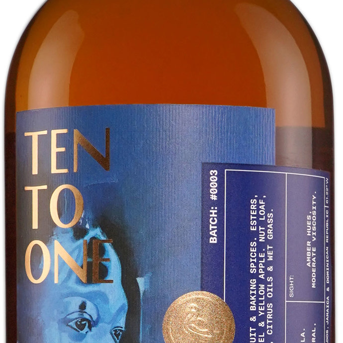 Ten to One Black History Month Artisit's Edition Limited Release Caribbean Dark Rum 2023