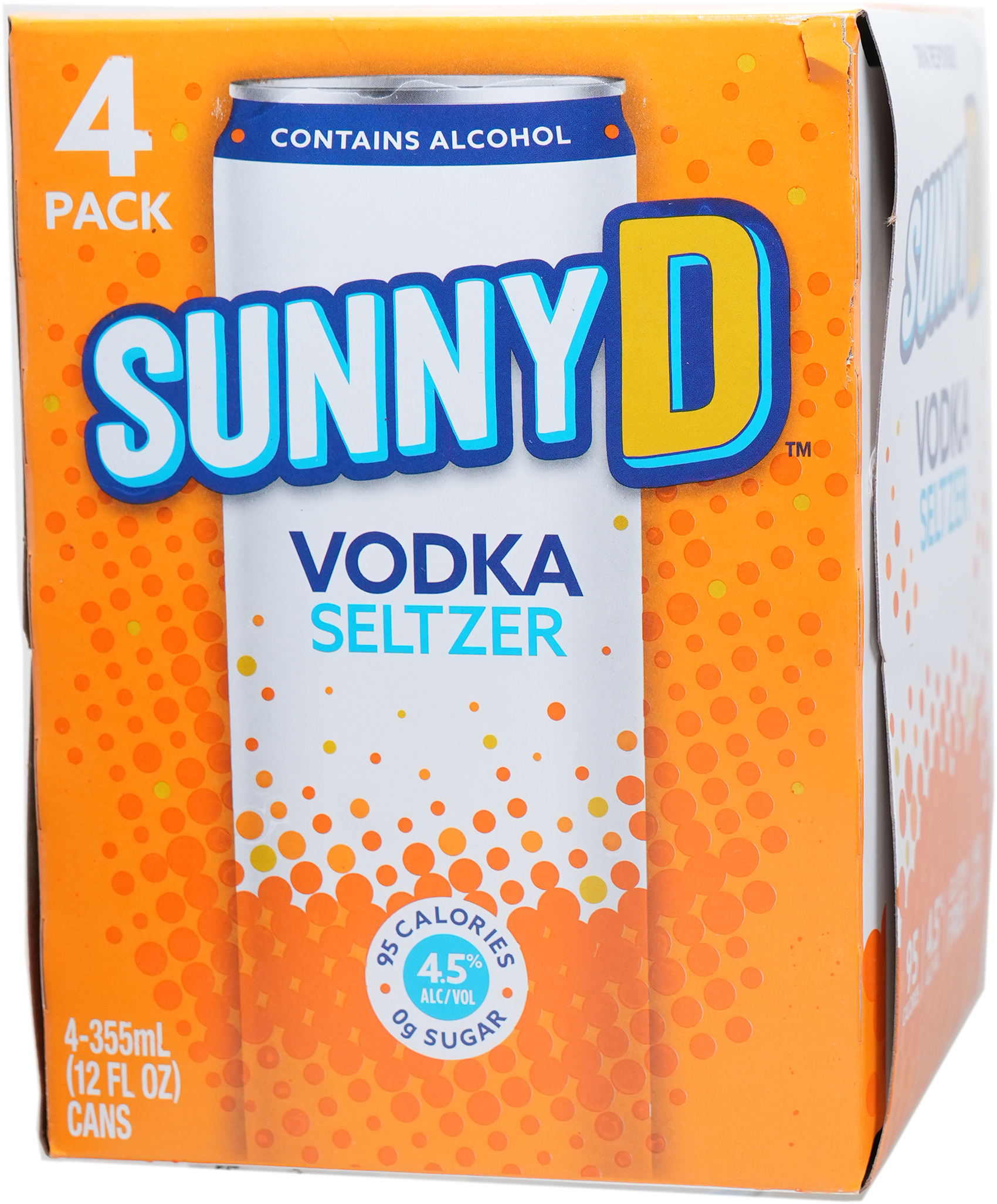 Sunny D Vodka Seltzer 4 Pack Cans | 4 pack of 12 oz Can