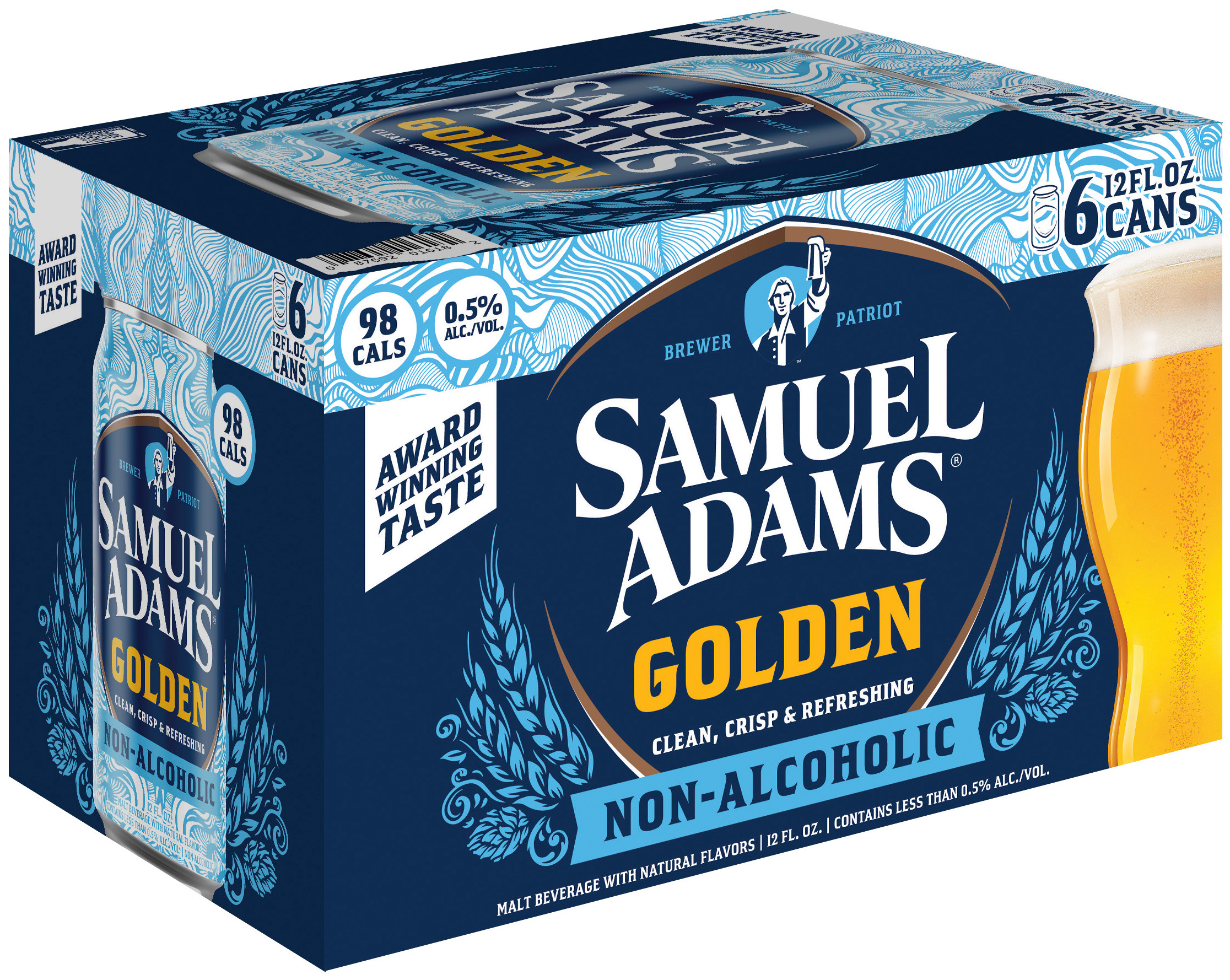 Samuel Adams Gold Rush NA 6 pack of 12 oz Can