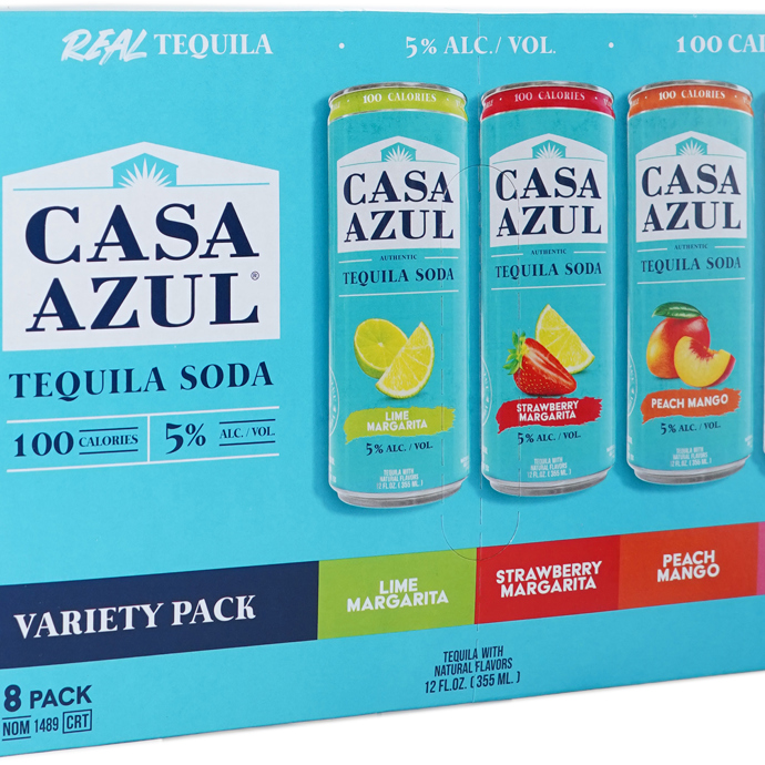 Casa Azul Tequila Soda Variety 8 Pack Cans