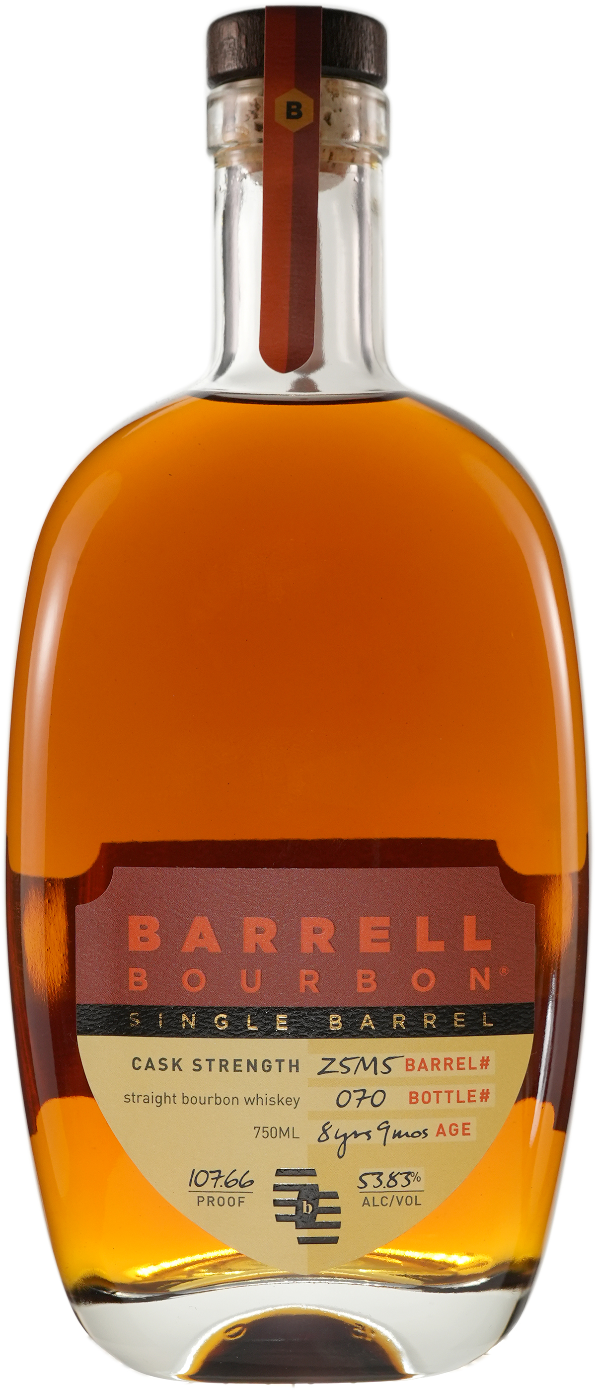 Barrell Bourbon Private Release # E31R 5% 5 year 75% 7 year 15% 9 year 5% 16 year Binny's Handpicked