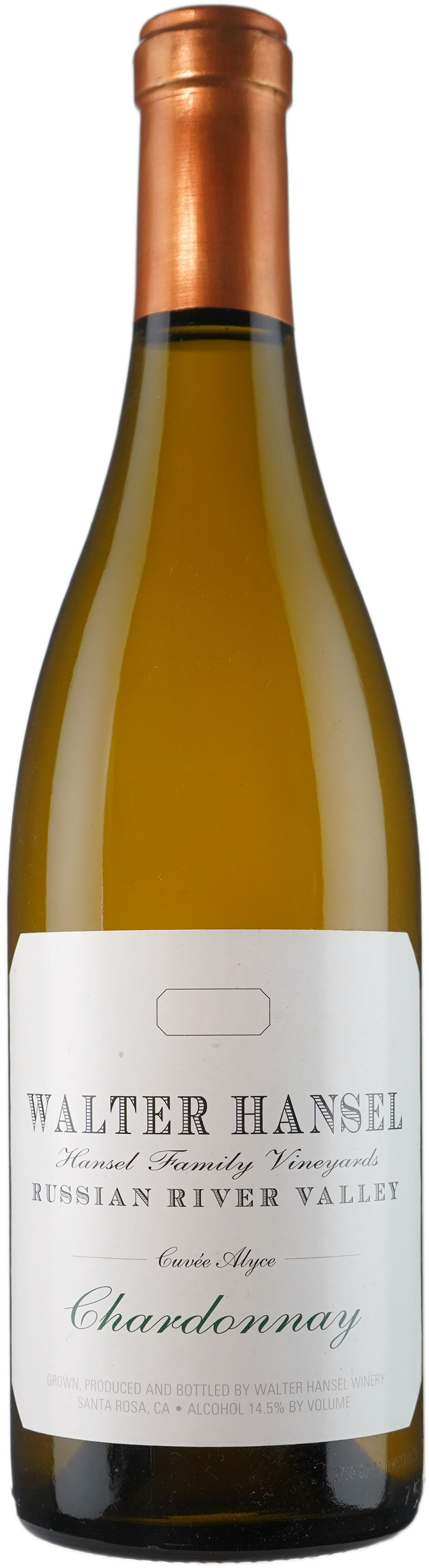 Walter Hansel Chardonnay Cuvee Alyce 2021