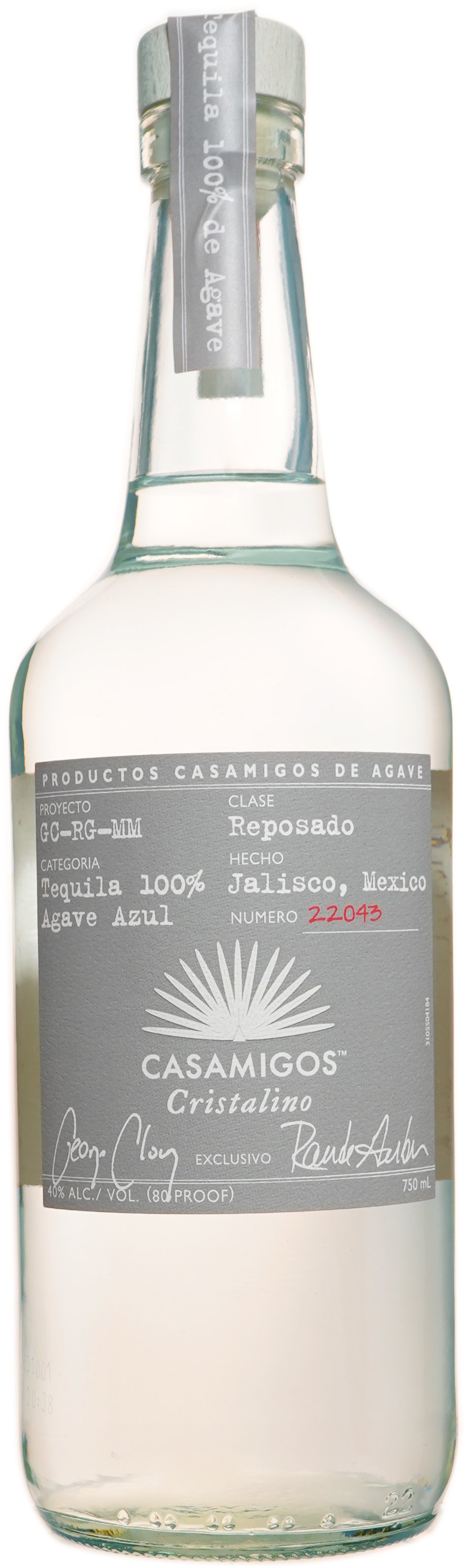 Casamigos Cristalino Tequila 750 ml Bottle