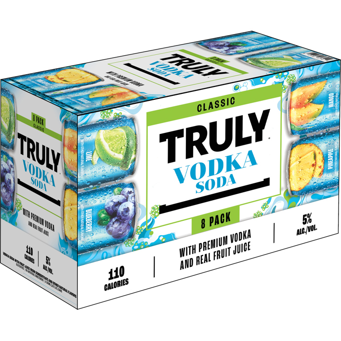Truly Vodka Soda Classic Variety 8 Pack Cans