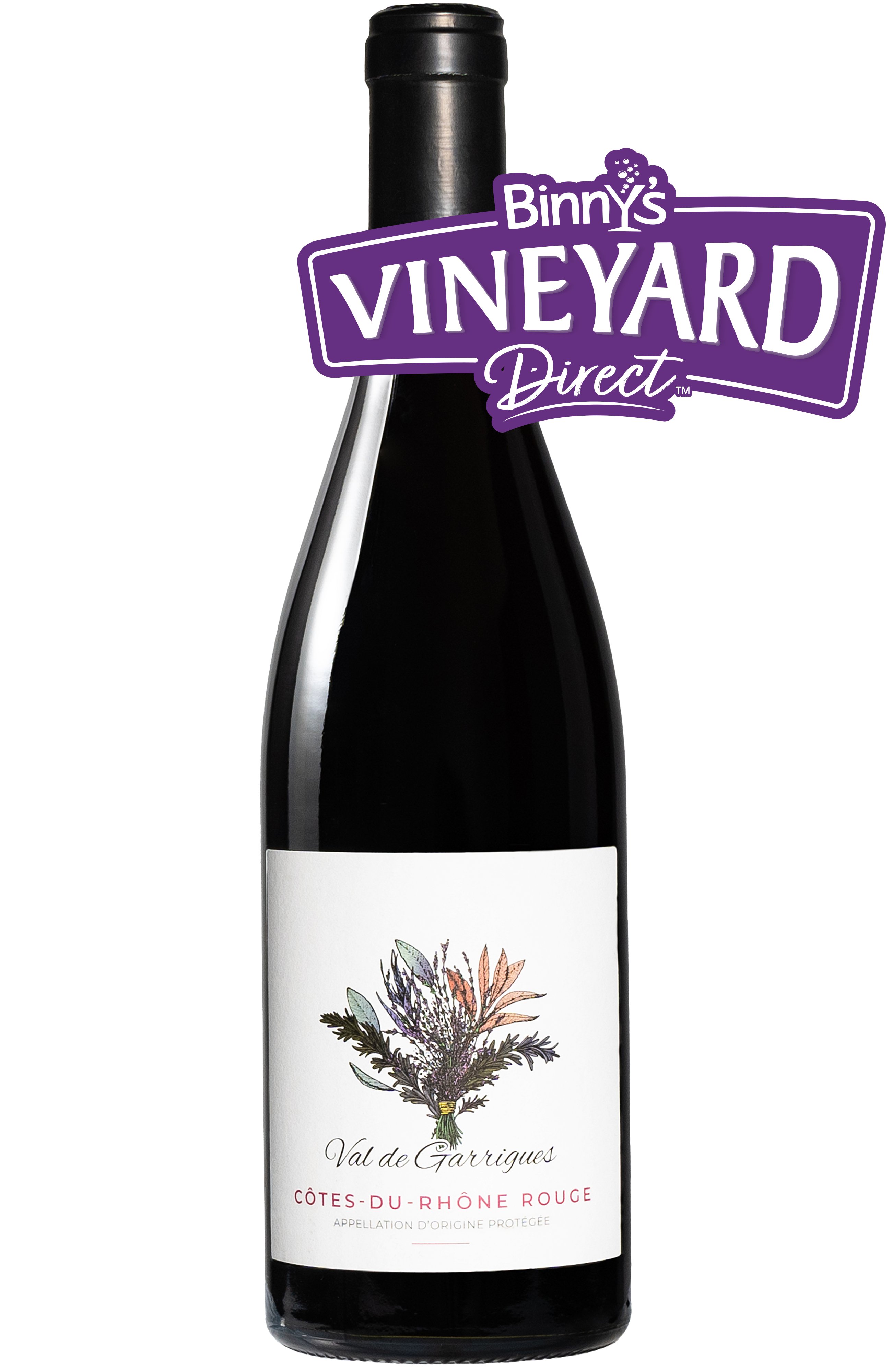 Val de Garrigues Cotes Du Rhone Rouge 2022 750 ml Bottle
