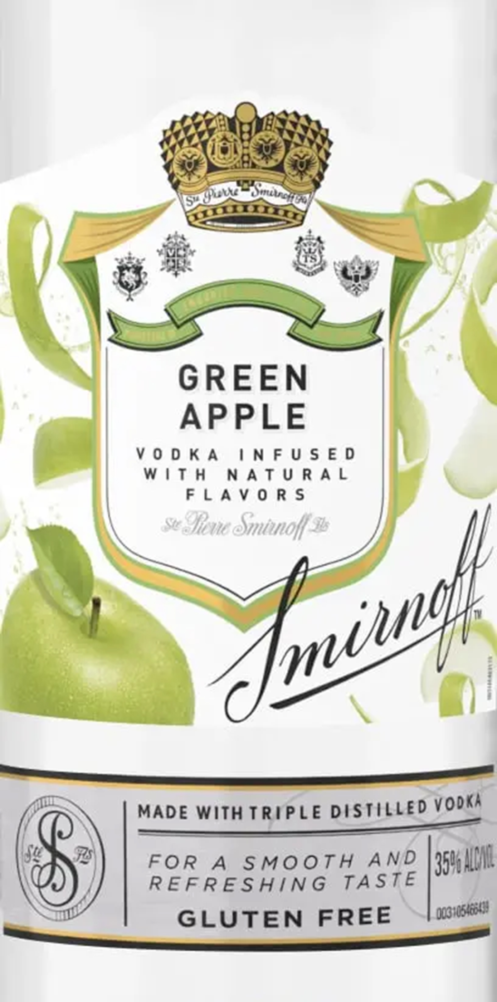 Smirnoff Green Apple Twist Vodka 750 ml Glass