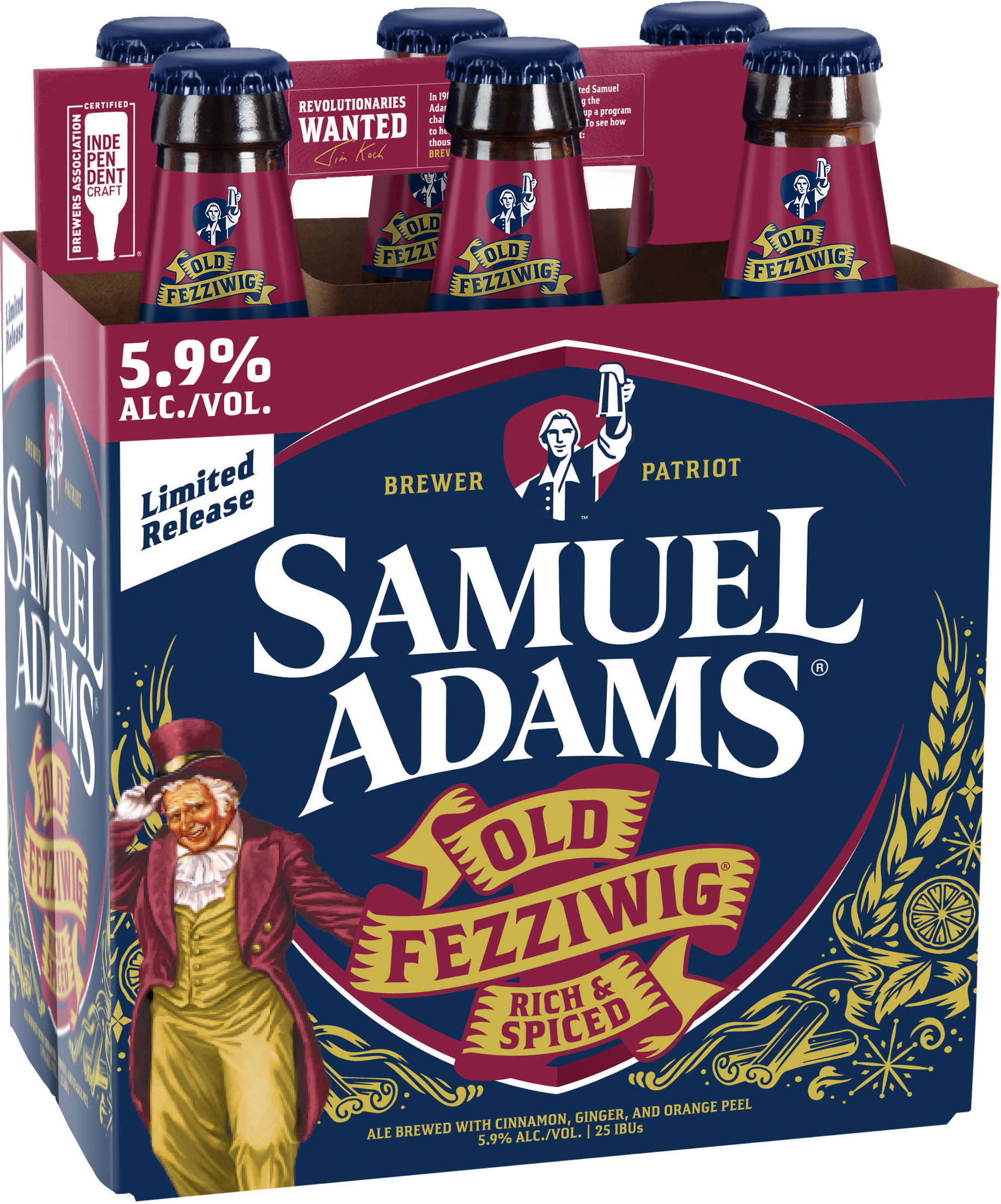 Samuel Adams Old Fezziwig | 6 pack of 12 oz Bottle