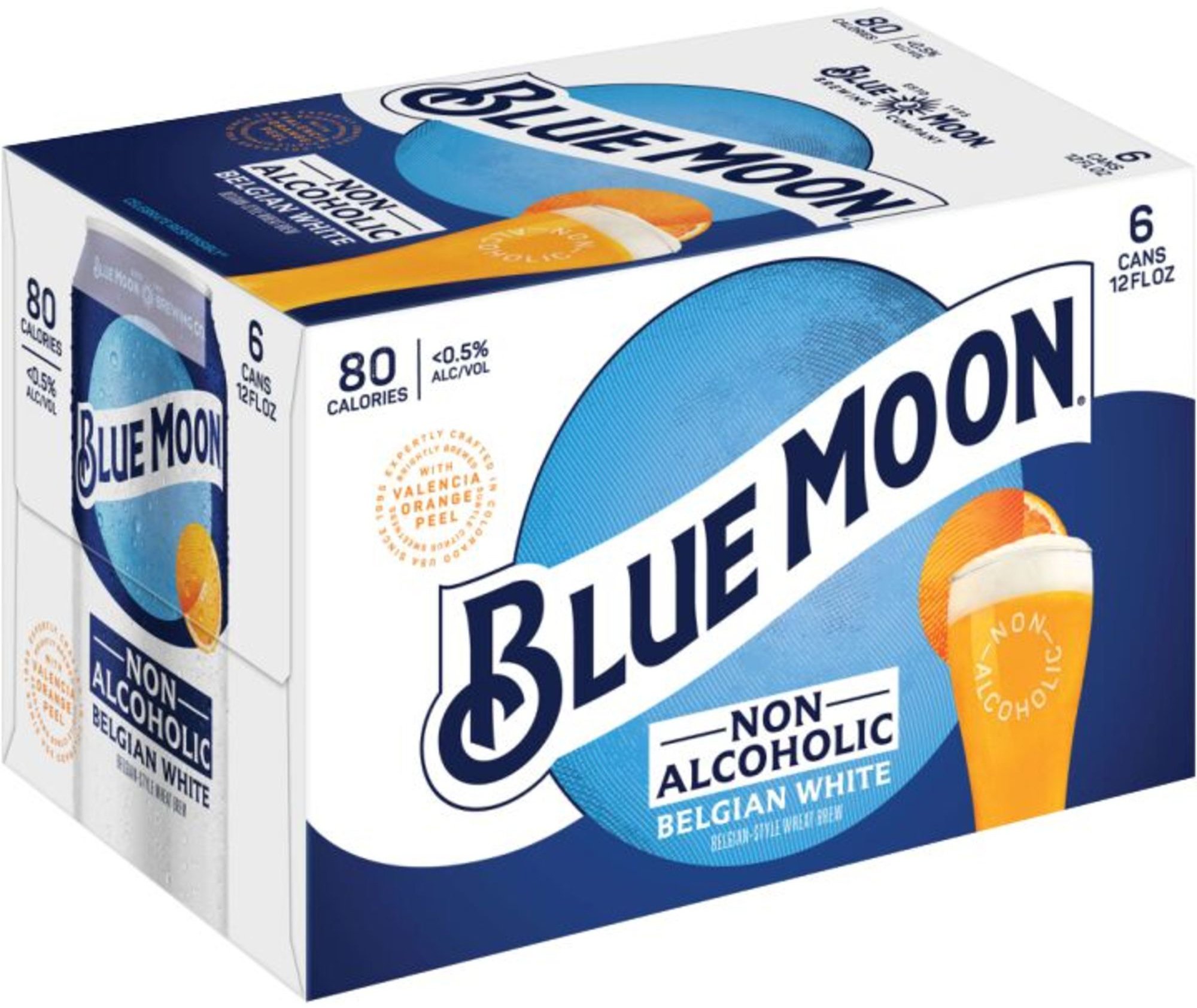 『NEIGHBOR BOOZE MOKEY BLUE』 Blue Moon Non-Alcoholic | 6 pack of 12 oz Can