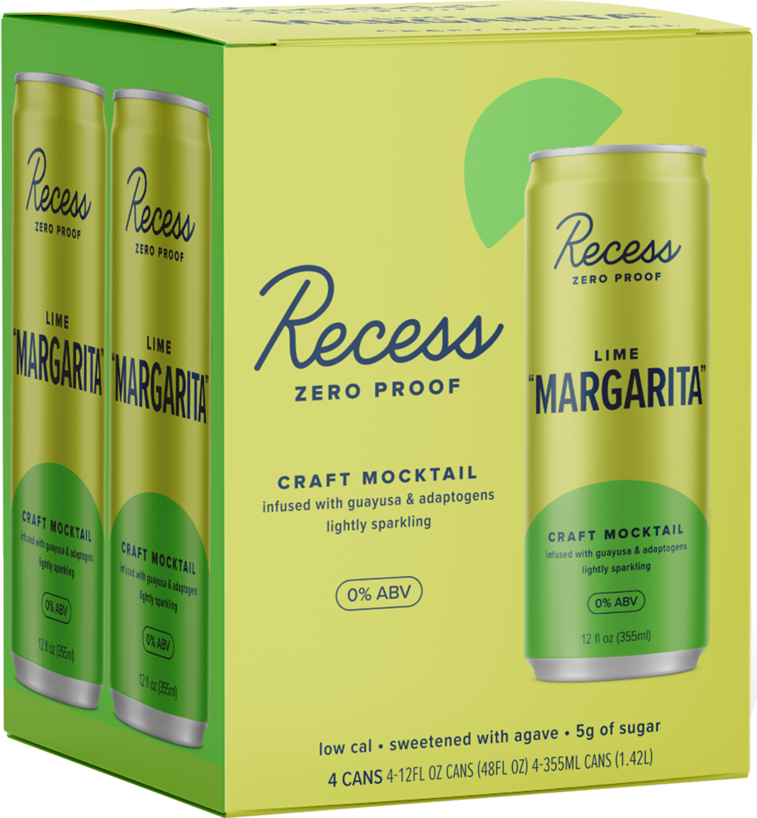 Recess Zero Proof Lime Margarita 4pk