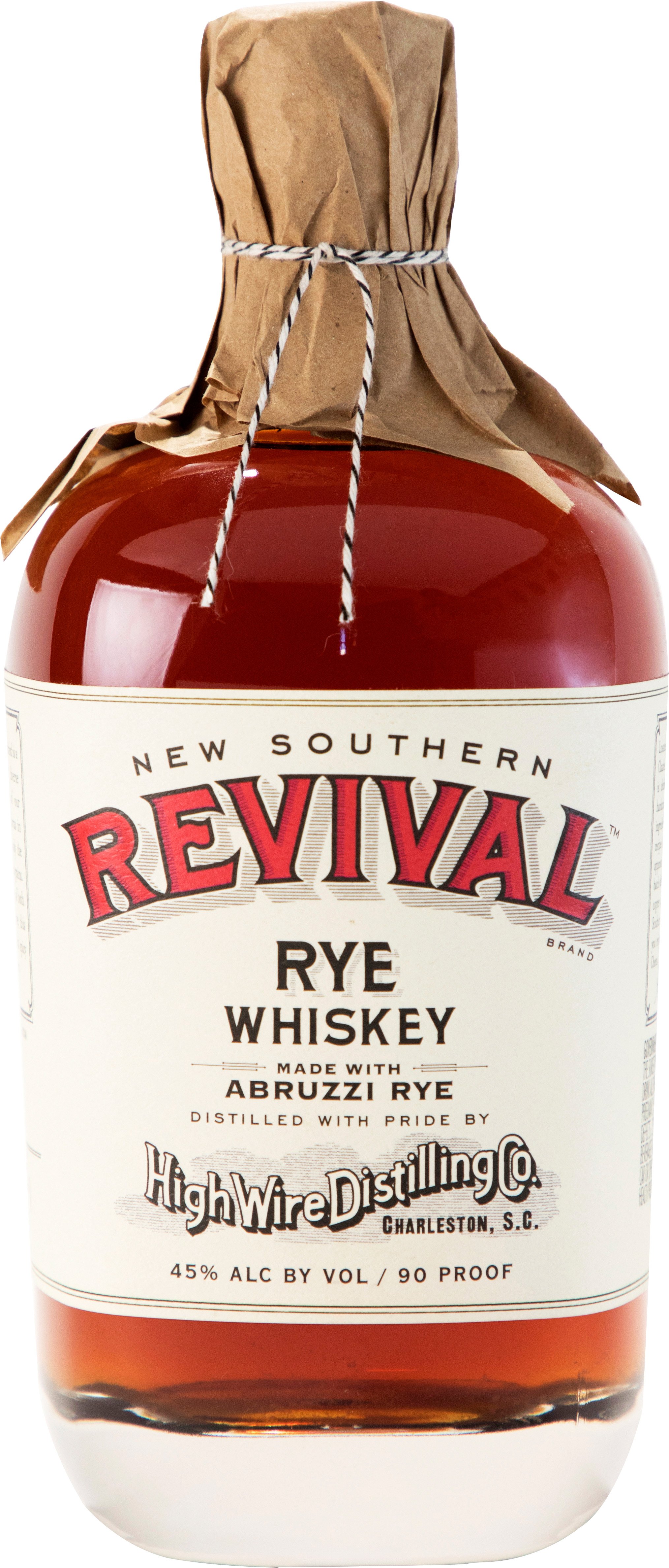 High Wire Distilling New Southern Revival 100% Abruzzi Rye Whiskey