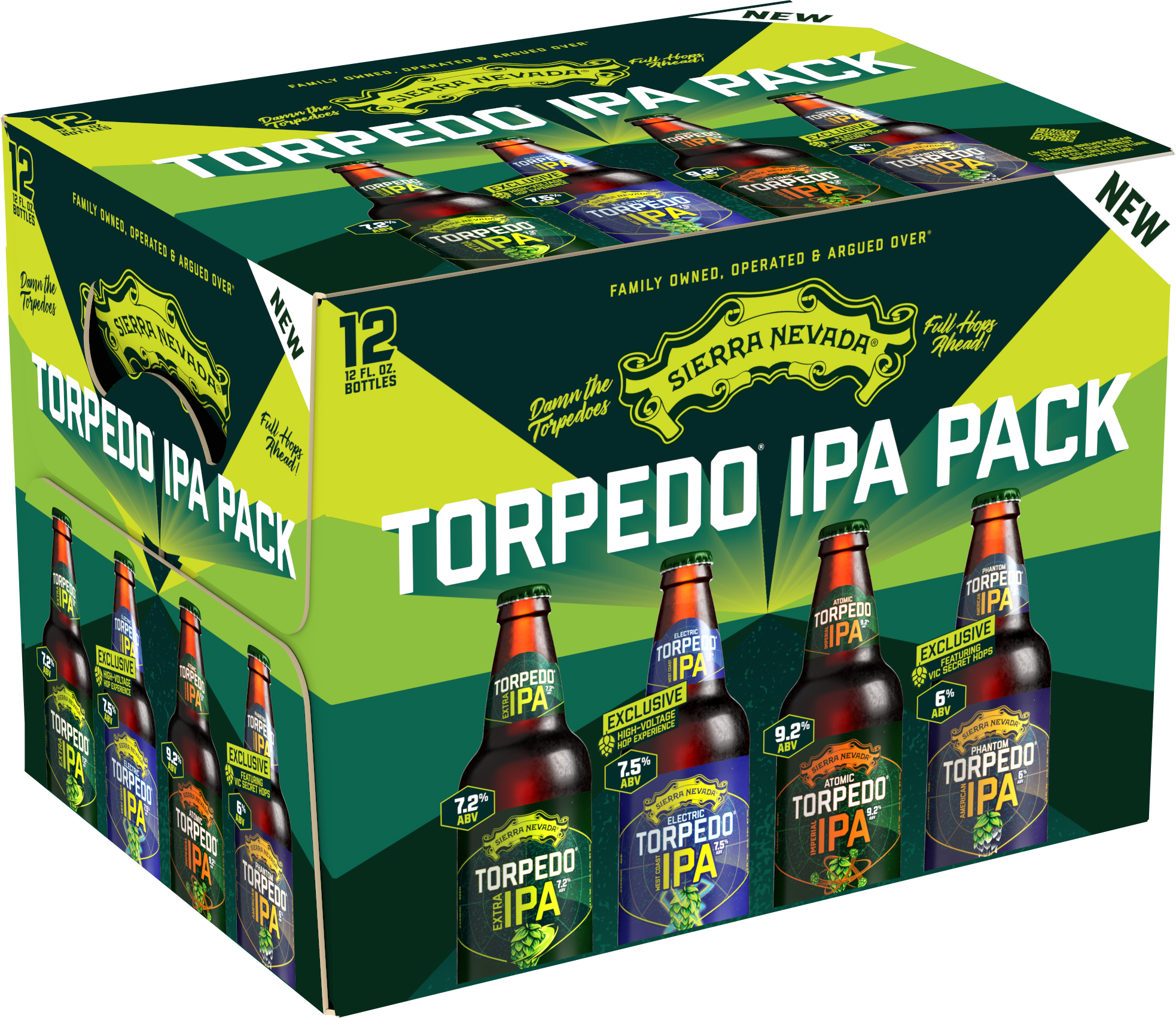 Sierra Nevada Torpedo IPA Variety Pack | 12 pack of 12 oz Bottle