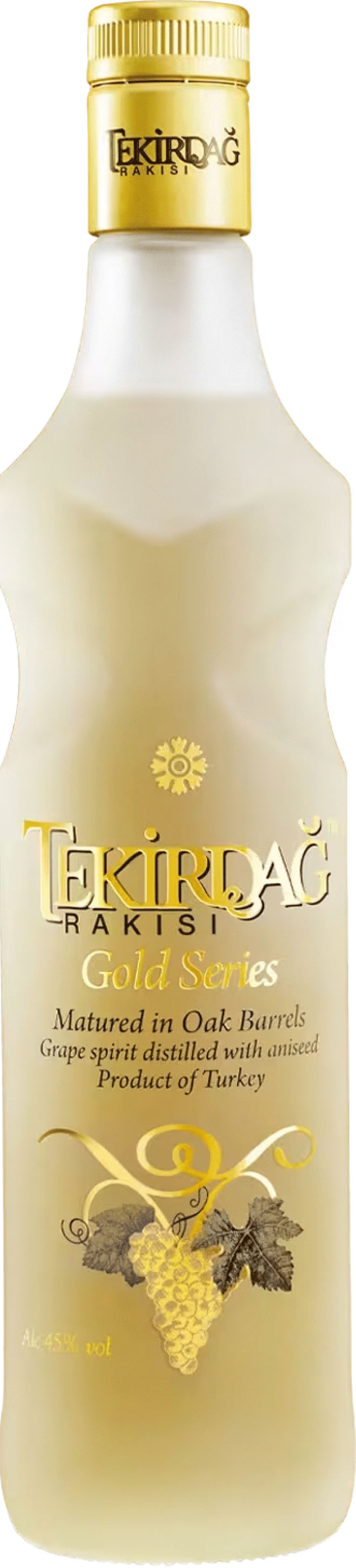 Tekirdag Rakisi Gold Series Aged 100% Grape Raki | 700 ml Bottle