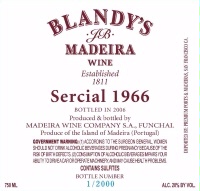 Blandy's Sercial Vintage Madeira 1968