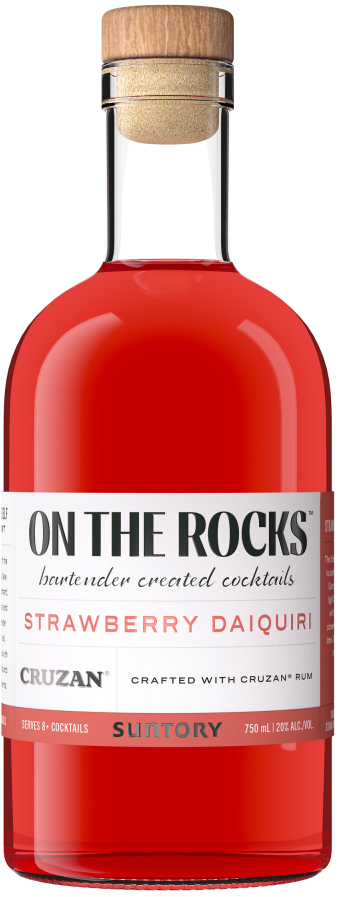 On The Rocks Premium Cocktails The Strawberry Daiquiri Made With Cruzan Rum