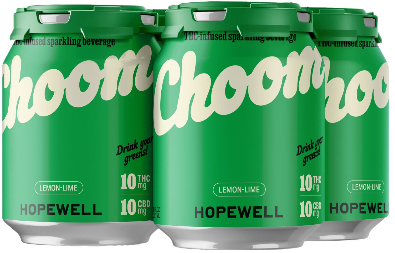Hopewell Choom Sparkling Beverage 10MG THC | 4 pack of 8 oz Can