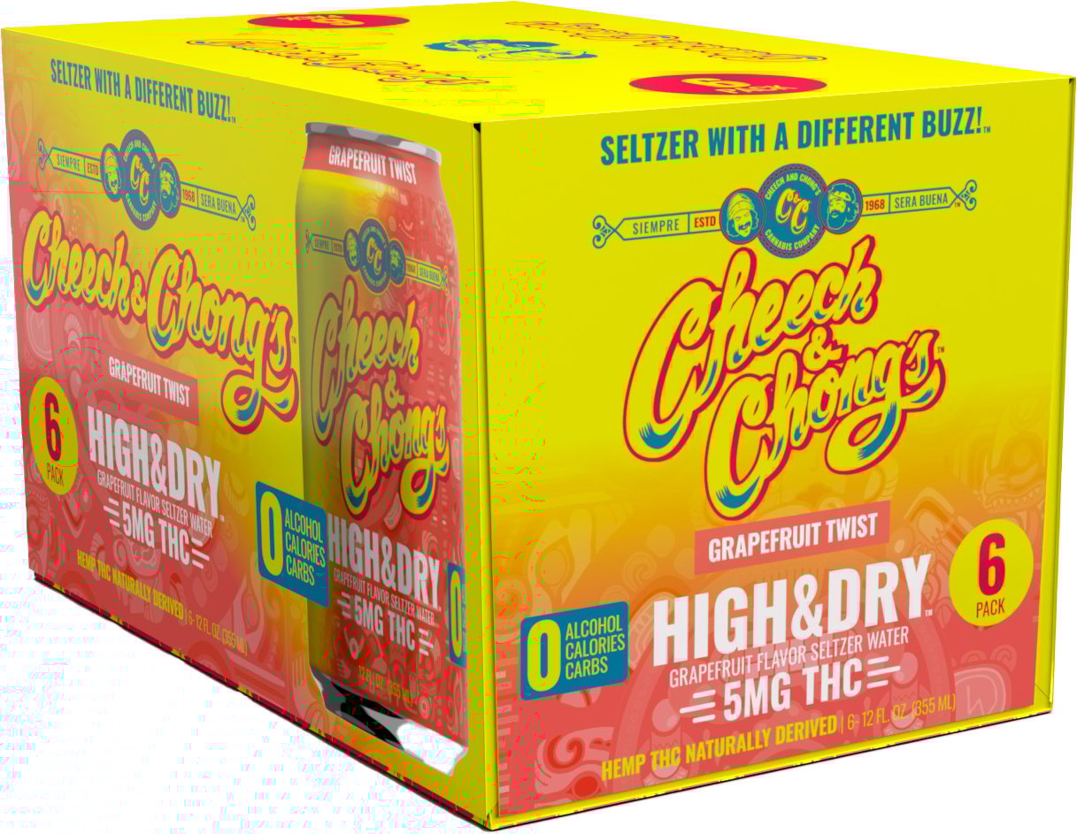 Cheech And Chong Seltzer Near Me Cheech and Chong Raspberry Highball THC Seltzer 5MG | 6 pack of 12 oz Can