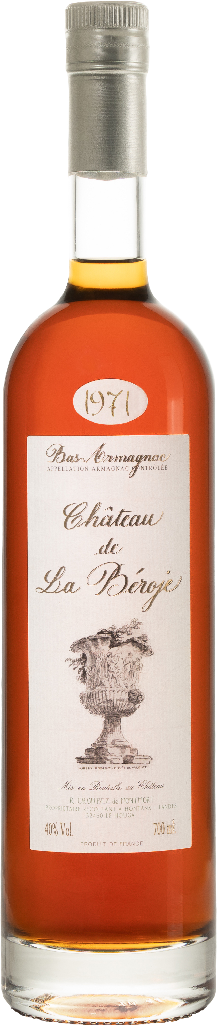 Chateau de la Beroje 52 year old Vintage Armagnac 1971 | 700 ml Bottle