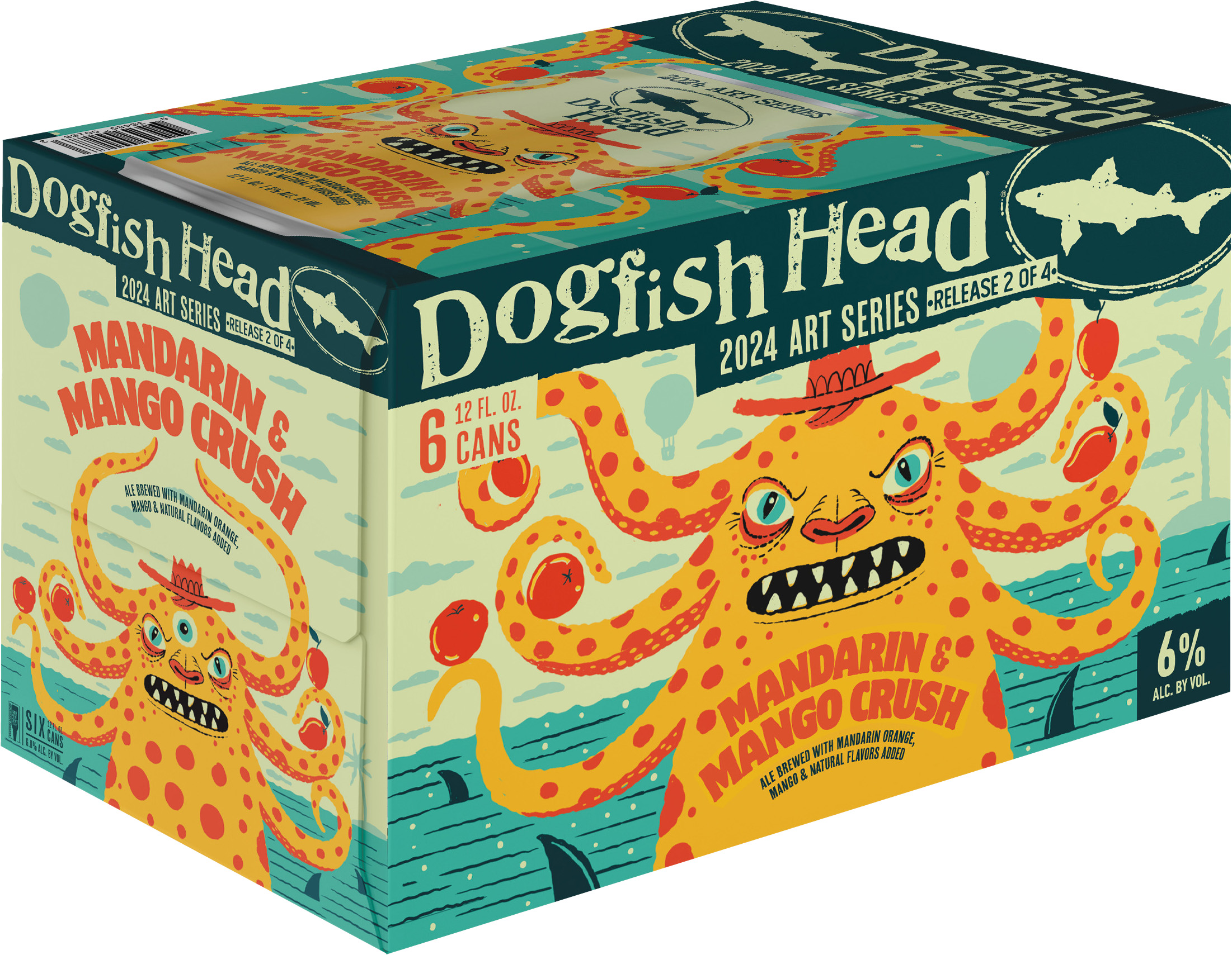 Dogfish Head Mandarin & Mango Crush | 6 pack of 12 oz Can Dogfish Head Mandarin & Mango Crush | 6 pack of 12 oz Can
