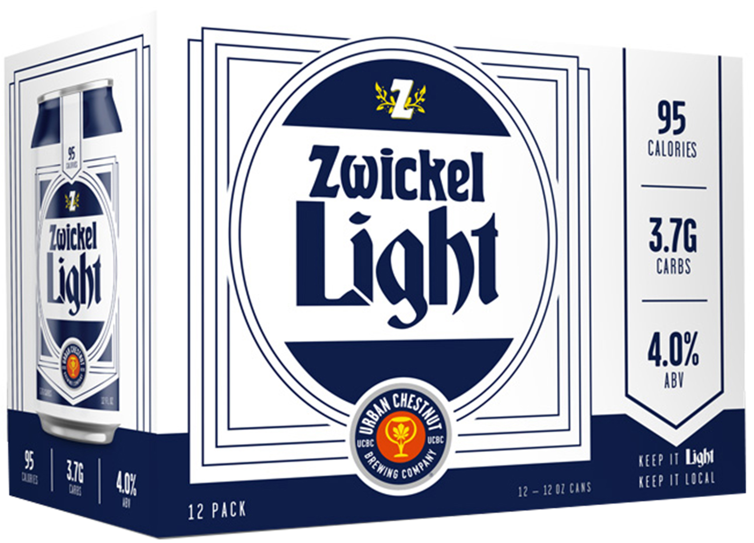Urban Chestnut Zwickel Light | 12 pack of 12 oz Can