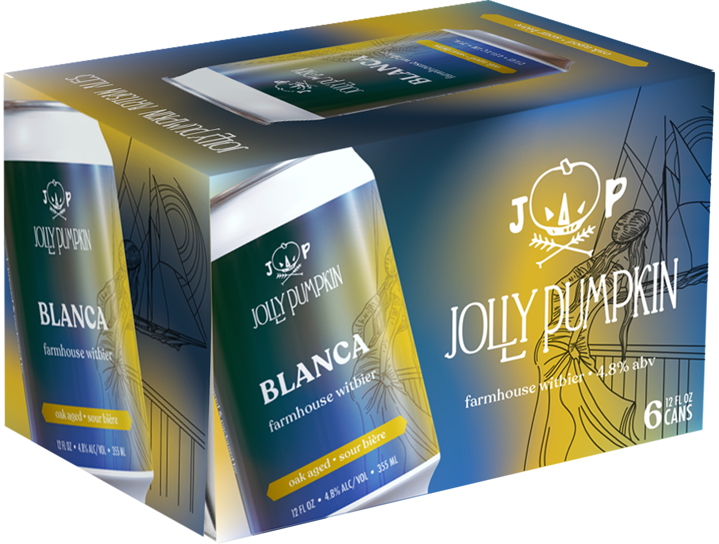 soulwhat HABI ハビ TC Jolly Pumpkin Calabaza Blanca | 6 pack of 12 oz Can