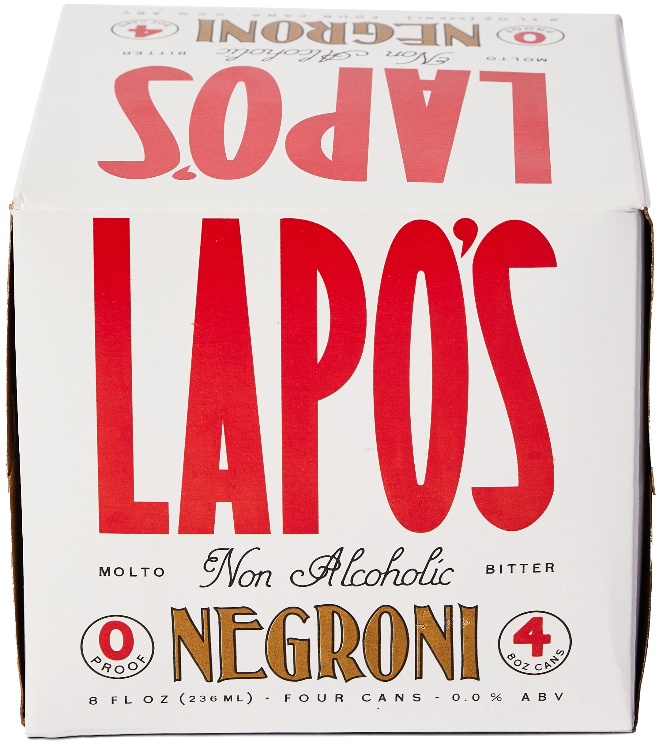 Lapo's Non Alcoholic Negroni | 4 pack of 8 oz Can