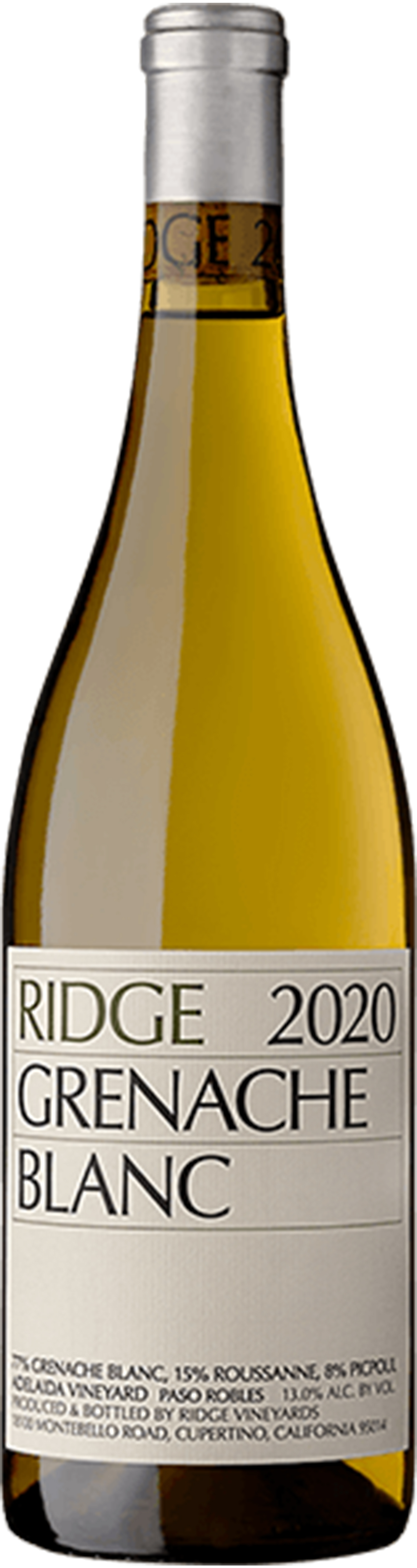 Ridge Vineyards Grenache Blanc Paso Robles 2023 | 750 ml Bottle