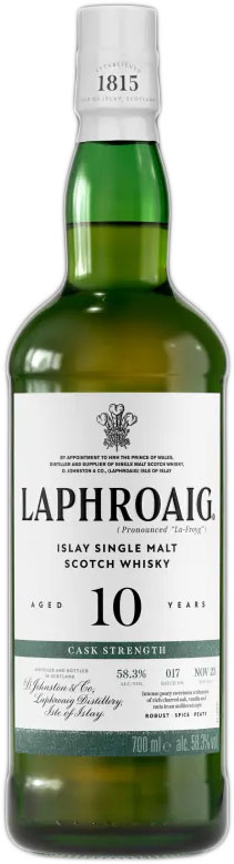 Laphroaig 10 year old Cask Strength Batch 017 2024 | 750 ml Bottle