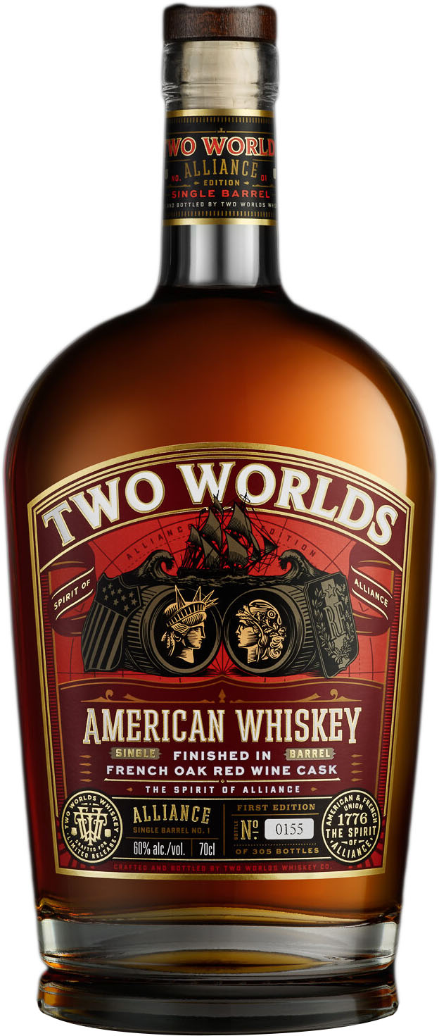 Two Worlds Alliance Single Red Wine Cask Finished American Whiskey