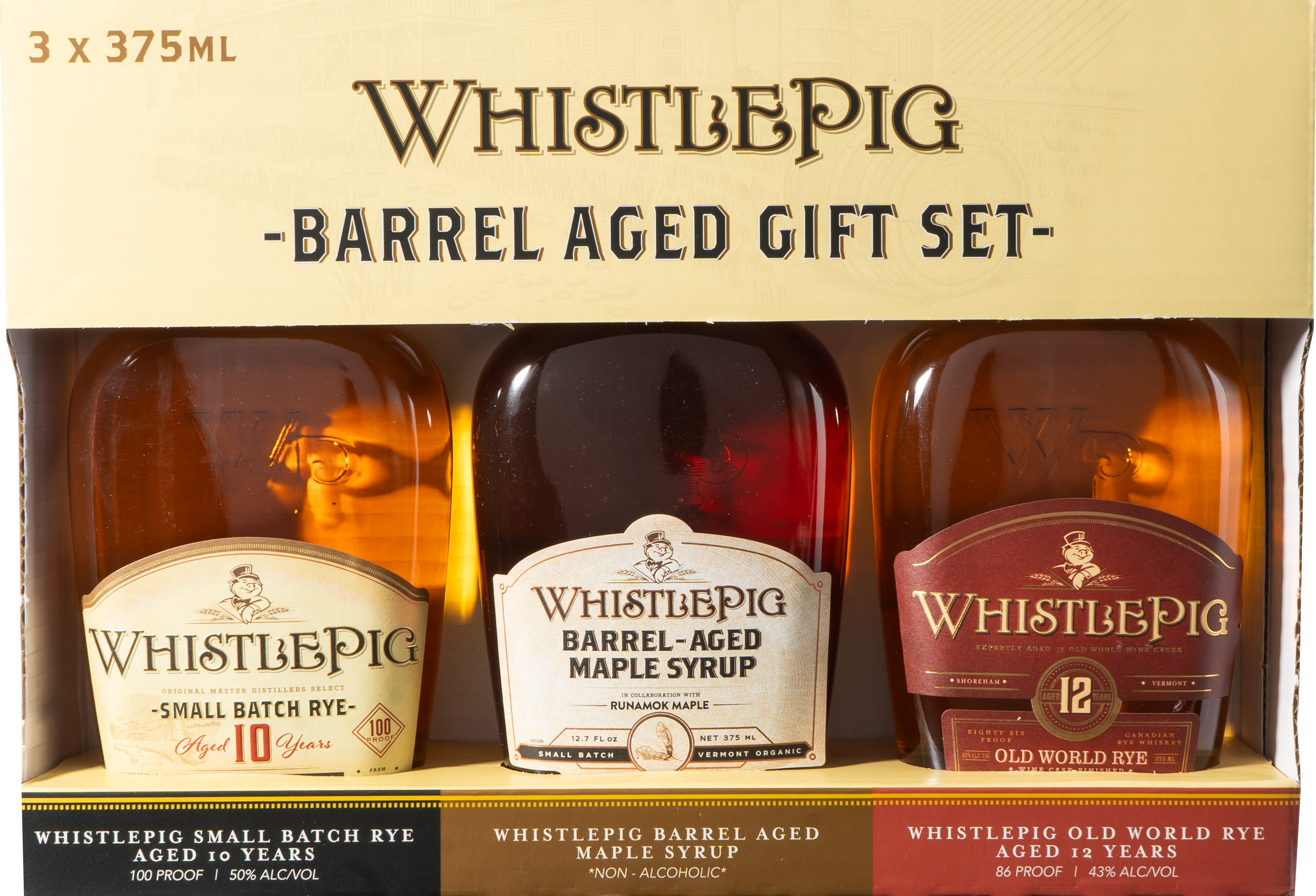 WhistlePig Variety Pack | 3 pack of 375 ml Bottle