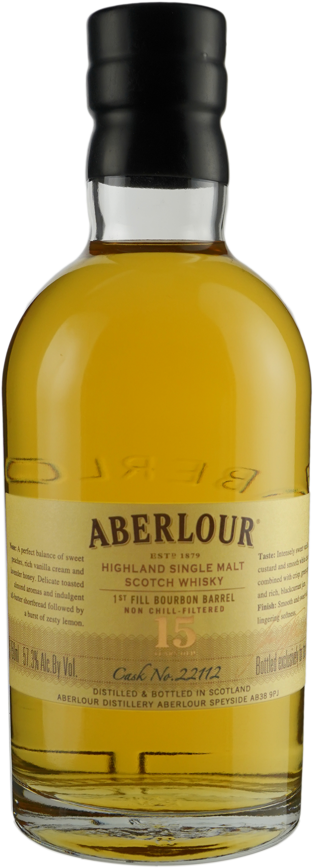 Aberlour 15 year old Single ex Bourbon Cask # 22112 2019 Chicago Limited Release