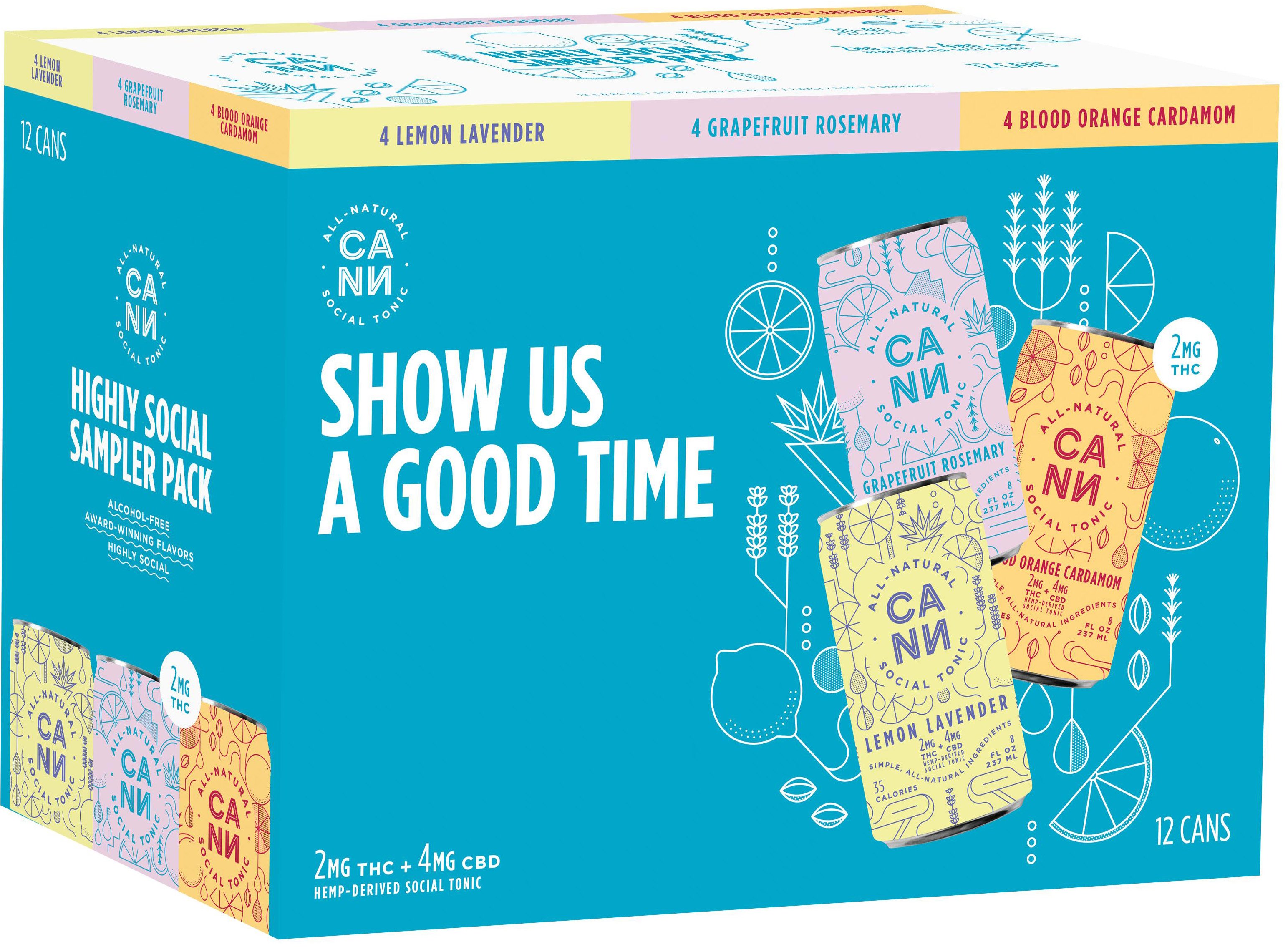 Cann THC Tonic Variety Pack 2MG