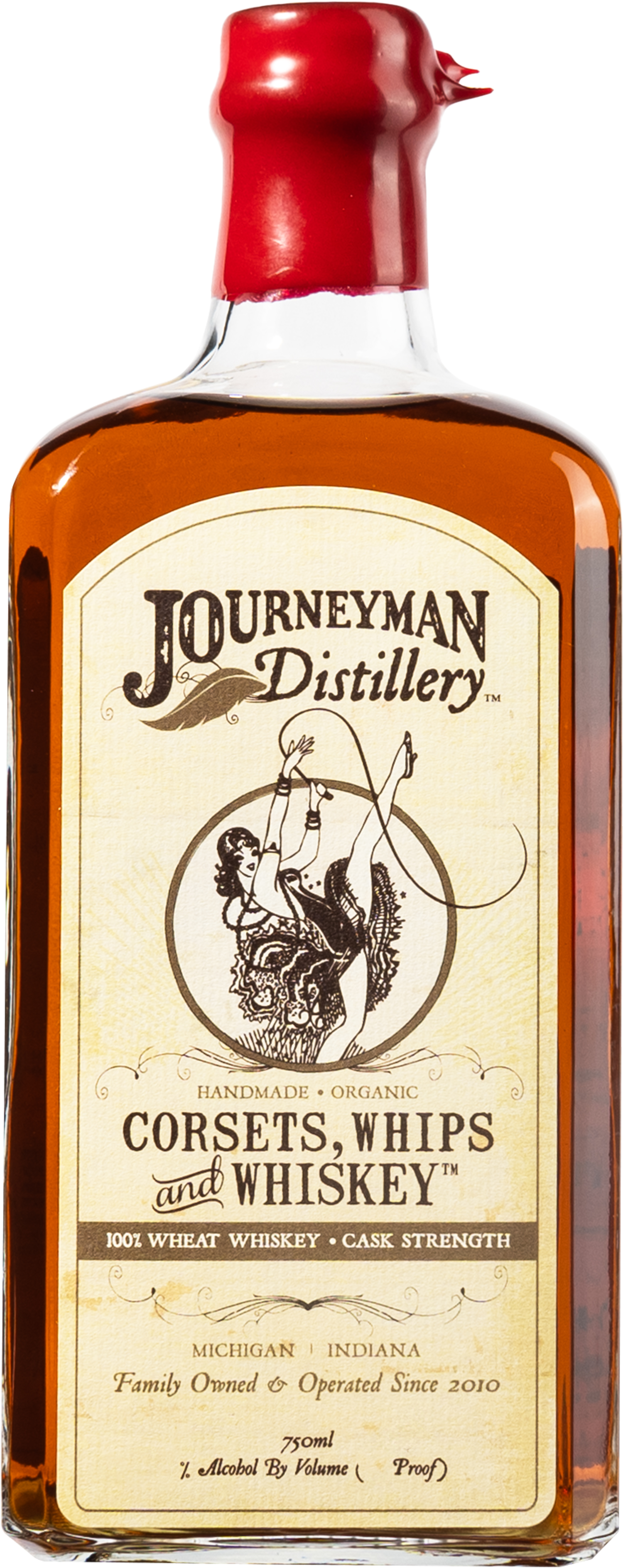 Journeyman Distillery Corsets Whips and Whiskey Single Barrel