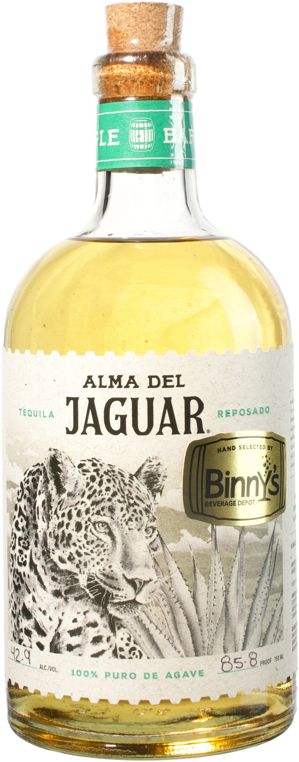 Alma Del Jaguar Reposado 9 Months ex Chardonnay Barrel # F0108