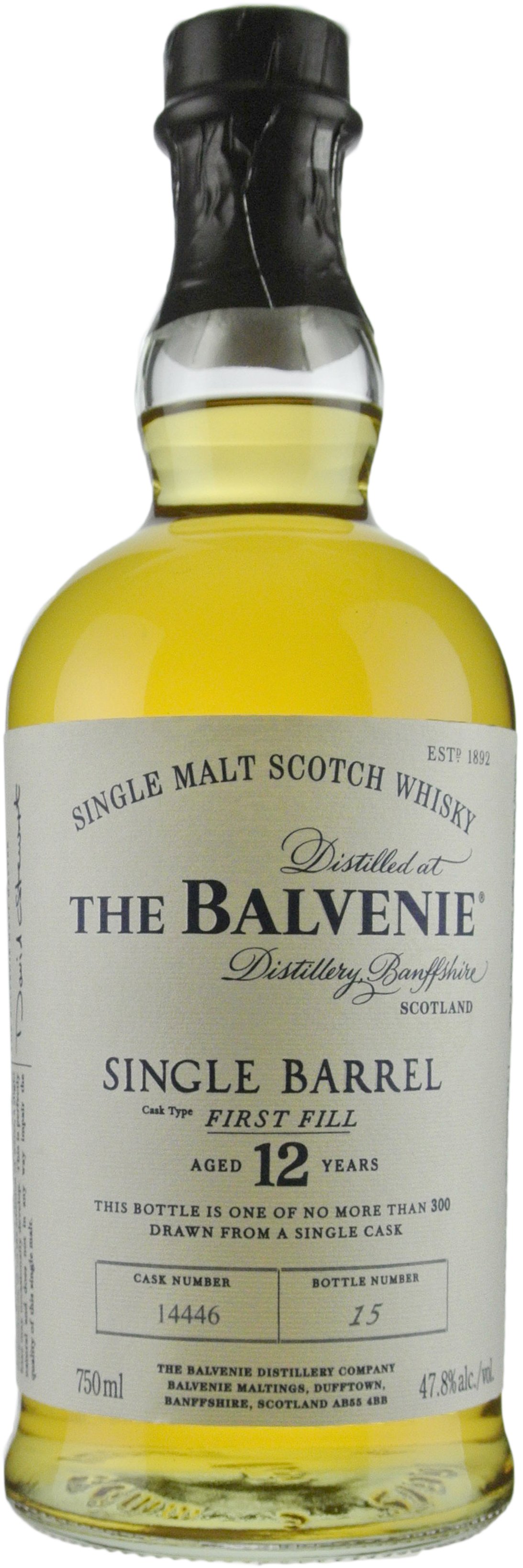 The Balvenie Single Barrel 12 Year Old Single Malt Scotch