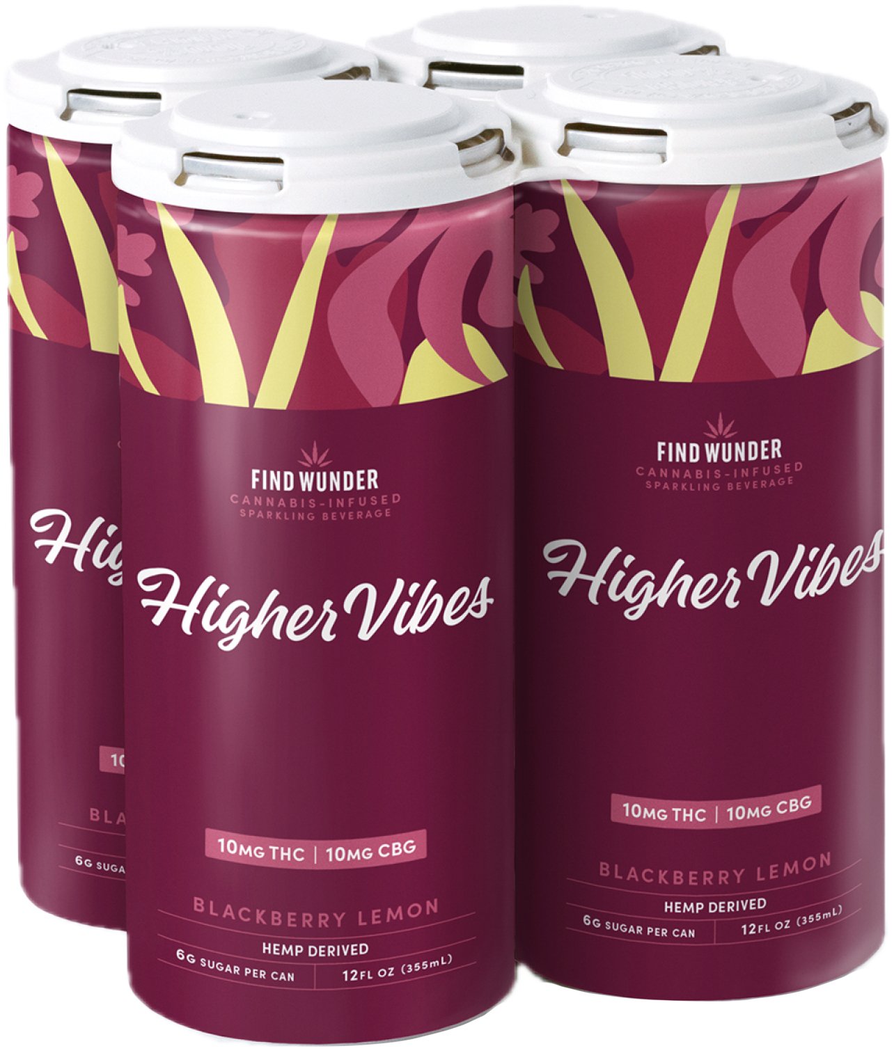 Find Wunder Higher Vibes THC Blackberry Lemon 10MG