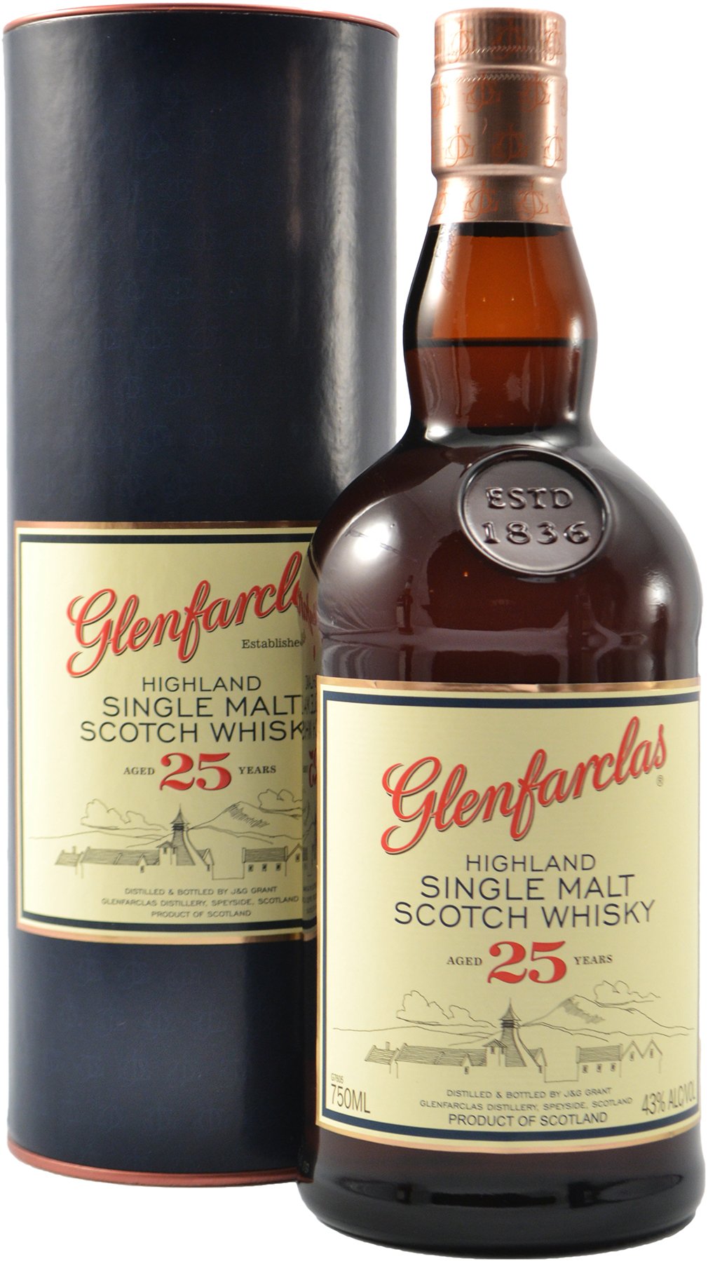 Glenfarclas 25 year old Speyside Malt Scotch | 750 ml Bottle Glenfarclas 25 year old Speyside Malt Scotch | 750 ml Bottle