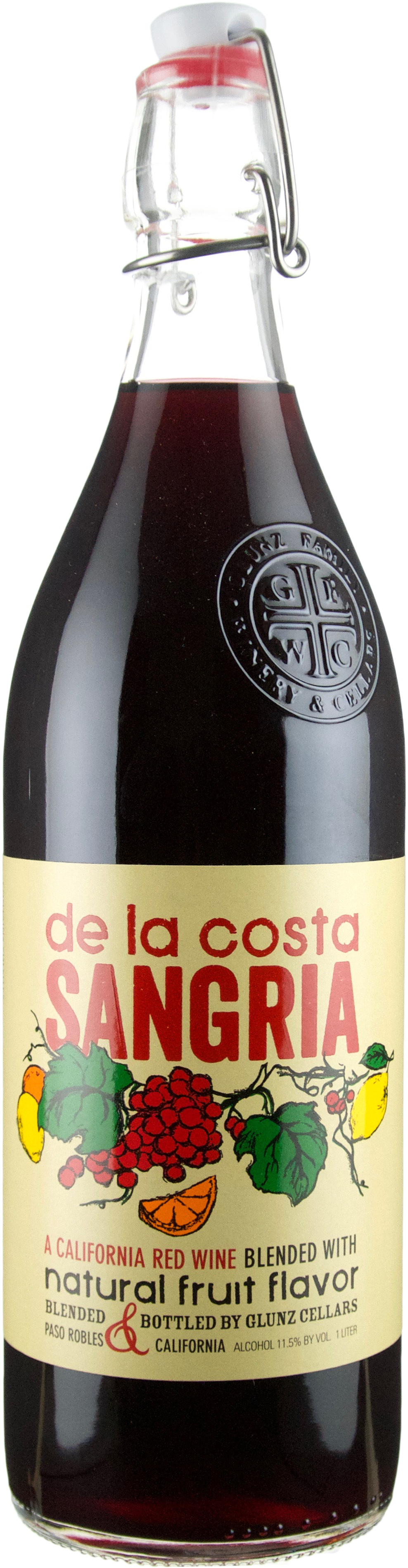 Glunz De La Costa Red Sangria 1 L Bottle