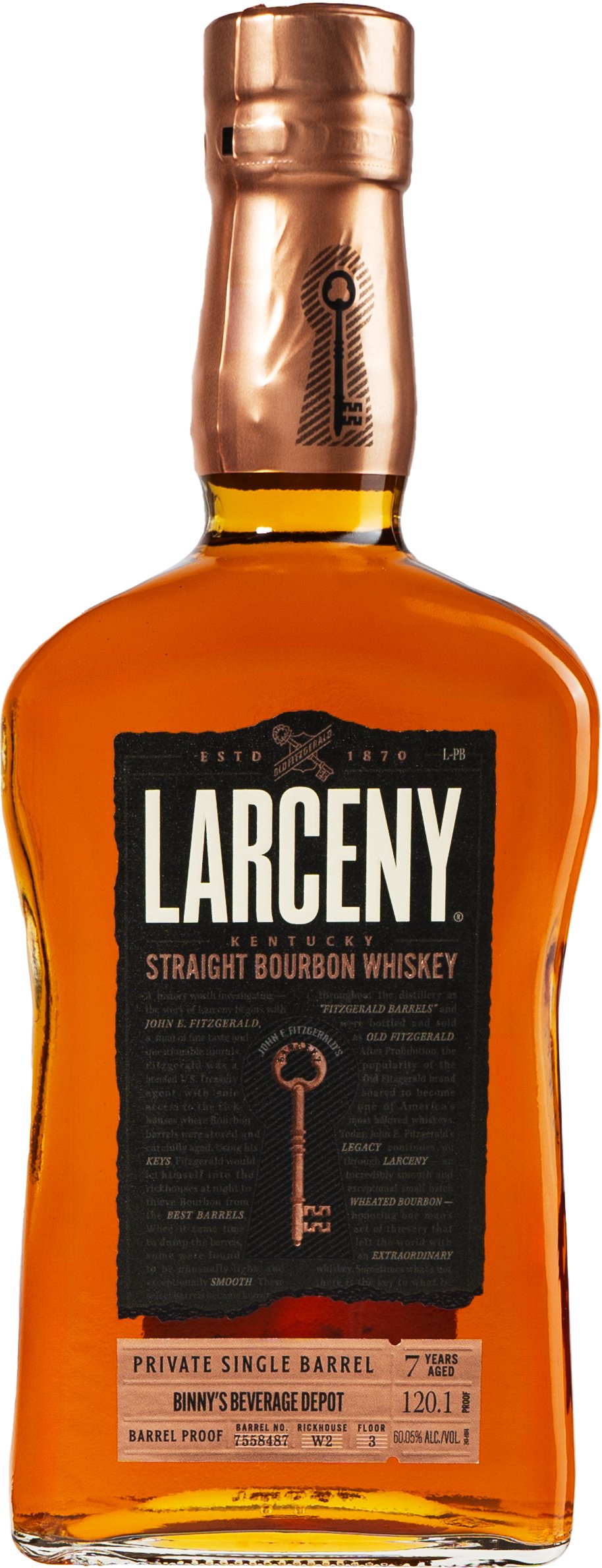 Larceny Barrel Proof Single Barrel # 7558487 Binny's Handpicked