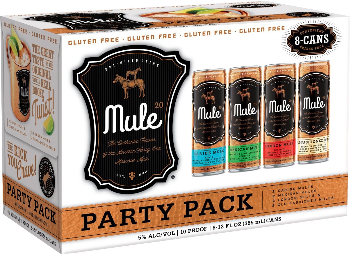 Mule 2.0 Variety 8 Pack Cans | 8 pack of 355 ml Can